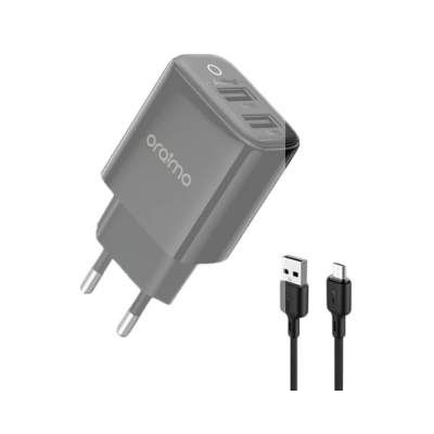 شاحن اورايمو 2usb micro 1.5m fast ocw e67d m53