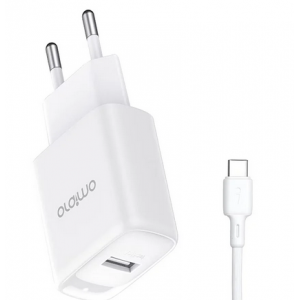 شاحن اورايمو ايفون بمنفذي  usb e66s l53 أبيض شاحن اورايمو ايفون ب...