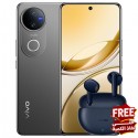 موبايل فيفو  v50 5g ثنائي الشريحة 256 جيجابايت 12 جيجابايت رام 6.77 مع سماعة هدية فيفو بودز إير 3